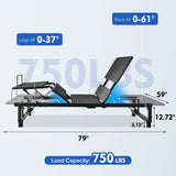 Load image into Gallery viewer, Hxhome Adjustable Bed Base - Motorized Head and Foot Incline - Quick and Easy Assembly Queen Bed Frame